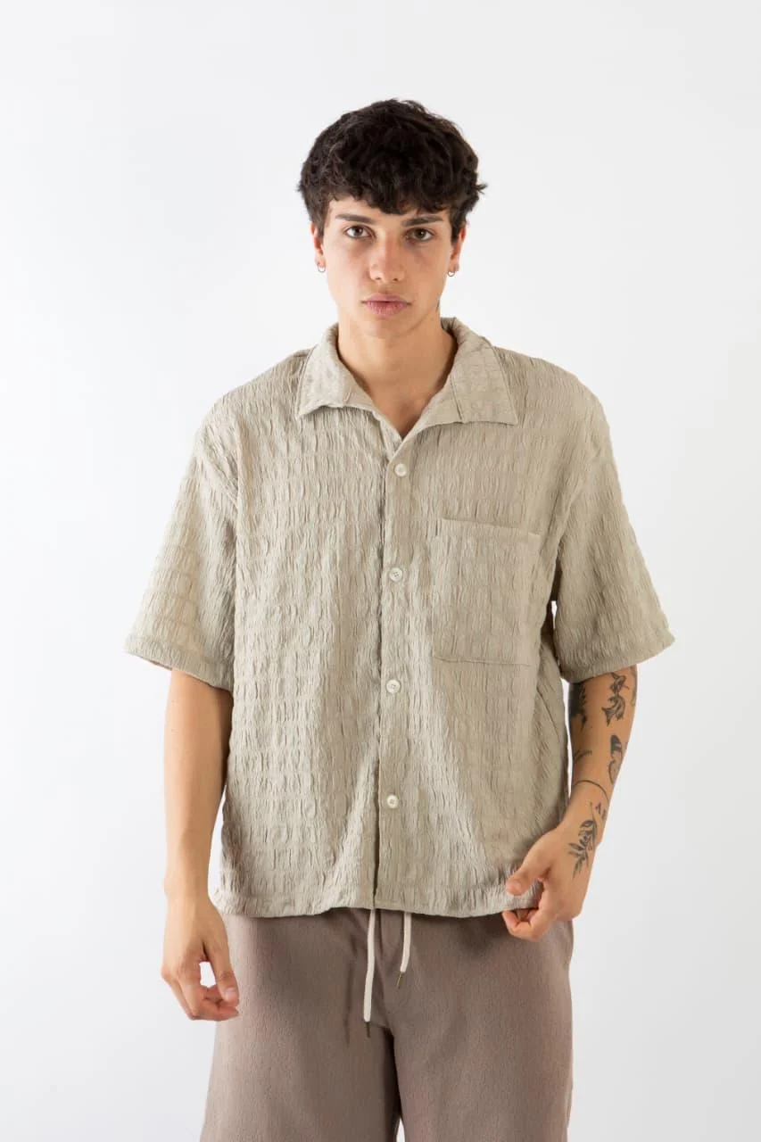 90698 - CAMISA TRAMADA CUADRADITOS
