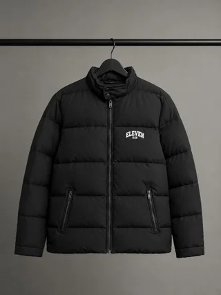 91133 - CAMPERA PUFFER DE GAMUZA C/PIEL IMP. - Vista 1