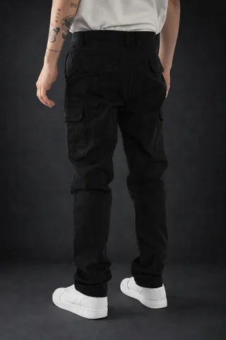90729 - PANTALON CARGO RECTO CINTURA FIJA. IMP - Vista 2