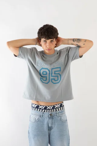 84413 - REMERA CORTE BOXING ALG 16/1 LOS ANGELES - Vista 5
