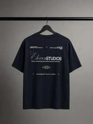 85420 - REMERA BERLIN 24/1 ELEVEN STUDIOS DOBLE ESTAMPA - Vista 4