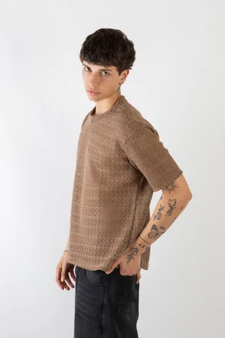 84426 - REMERA OVER TELA TEJIDA - Vista 4