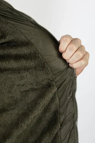 90122 - CAMPERA PUFFER CON PIEL - Vista 4