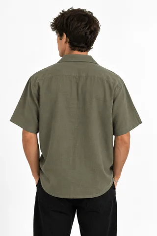 91602 - CAMISA LINO C/BOTONES MANGA CORTA - Vista 4