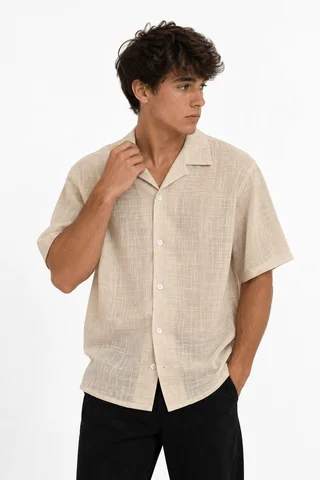 91602 - CAMISA LINO C/BOTONES MANGA CORTA - Vista 5