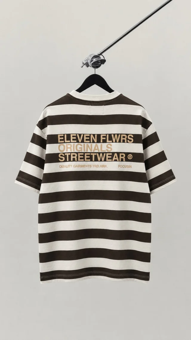 85442 - REMERA RAYADA ESTAMPADA