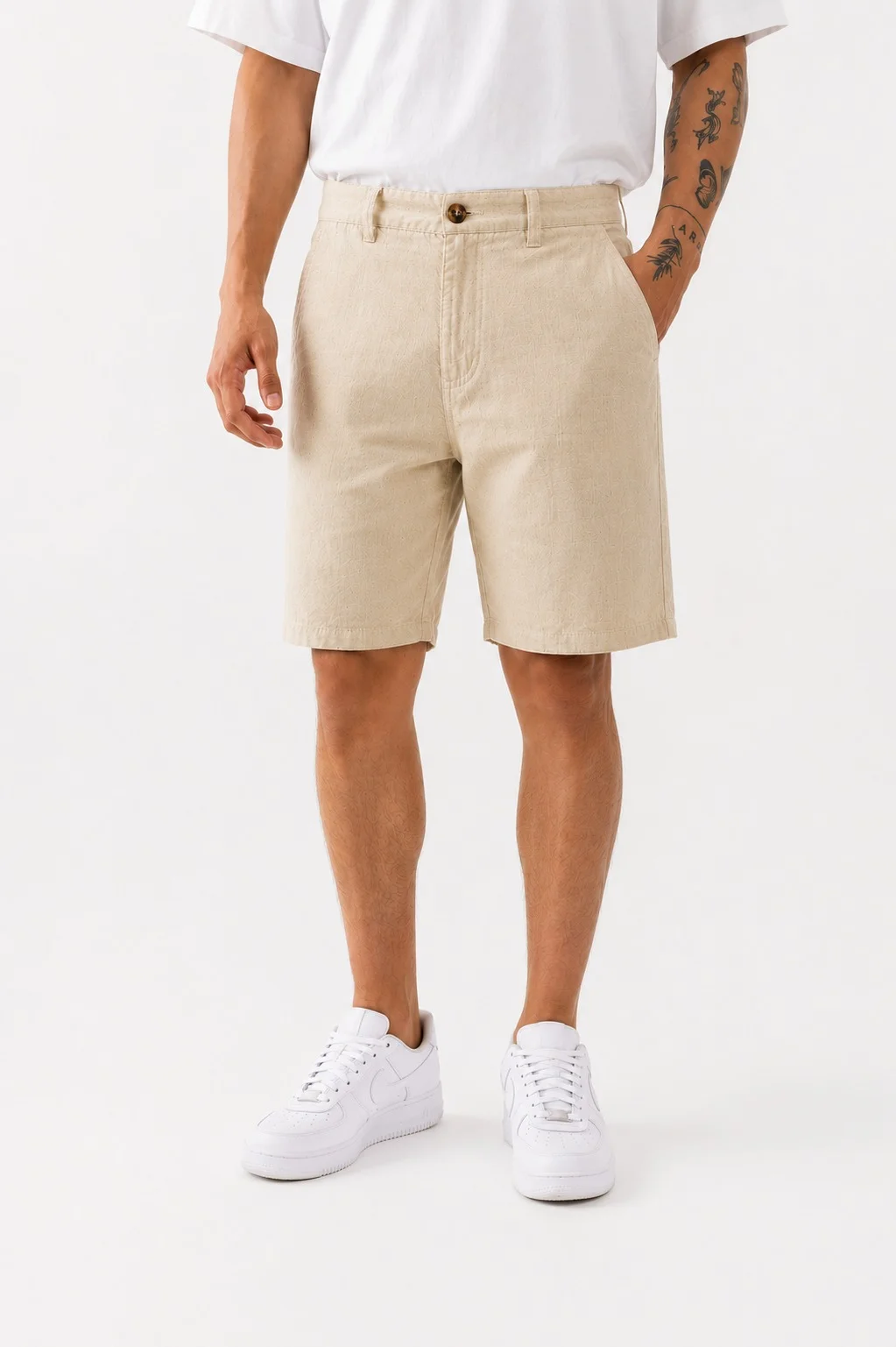 93703 - BERMUDA CHINO DE LINO IMP.