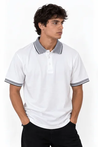 90542 - CHOMBA ALG.C/CUELLO COMB.IMP.LOGO BORD - Vista 6