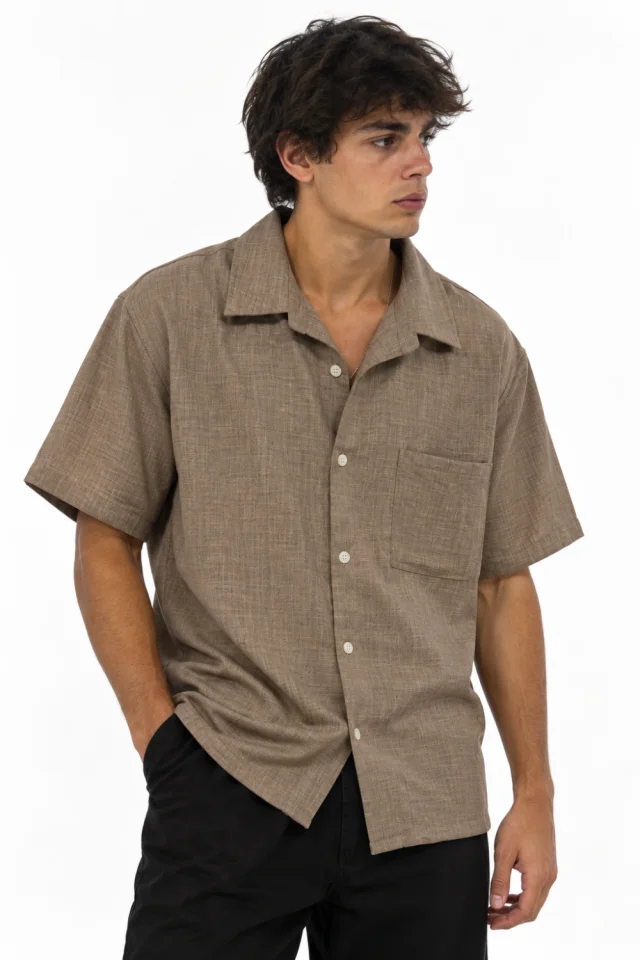91609 - CAMISA LINO M CORTA