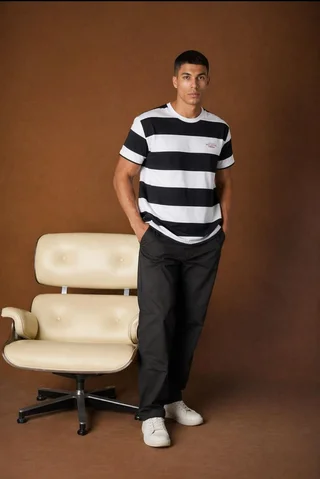 85404 - REMERA RAYADA ANCHA DOBLE EST. - Vista 2