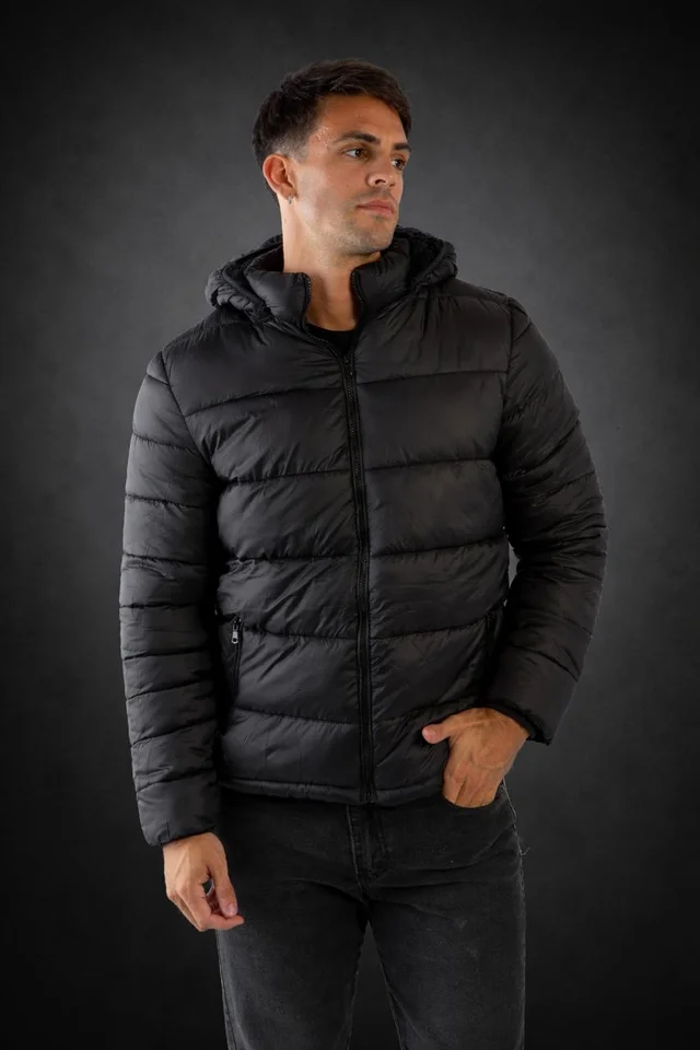 90133 - CAMPERA PUFFER CON PIEL