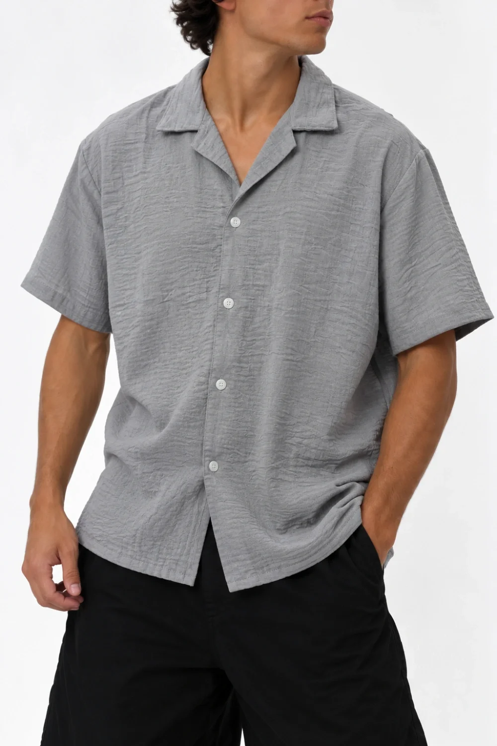 91610 - CAMISA LINO MANGA CORTA