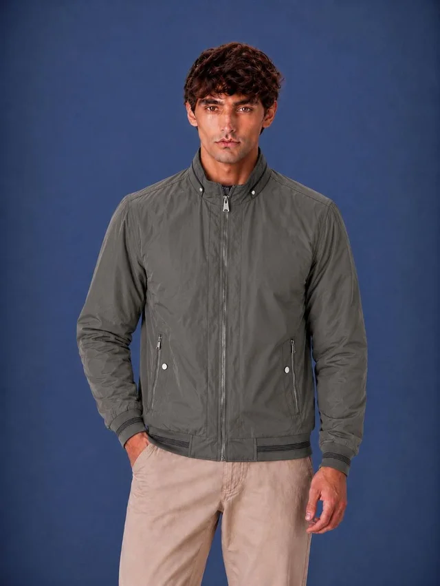 91143 - CAMPERA CON PIEL BOMBER
