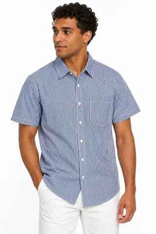 91611 - CAMISA MNG CORTA RAYADA - Vista 3