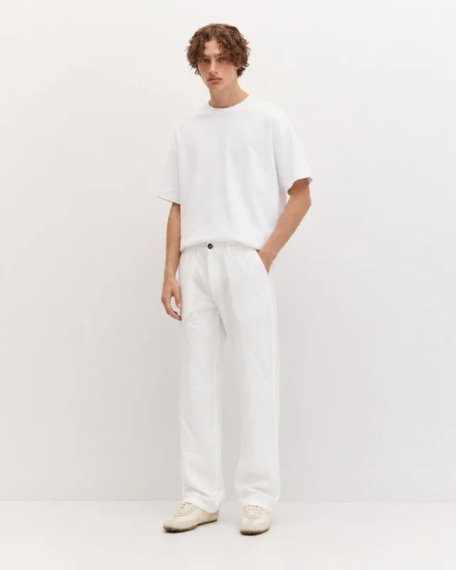 93709 - PANTALON CHINO DE LINO IMP.