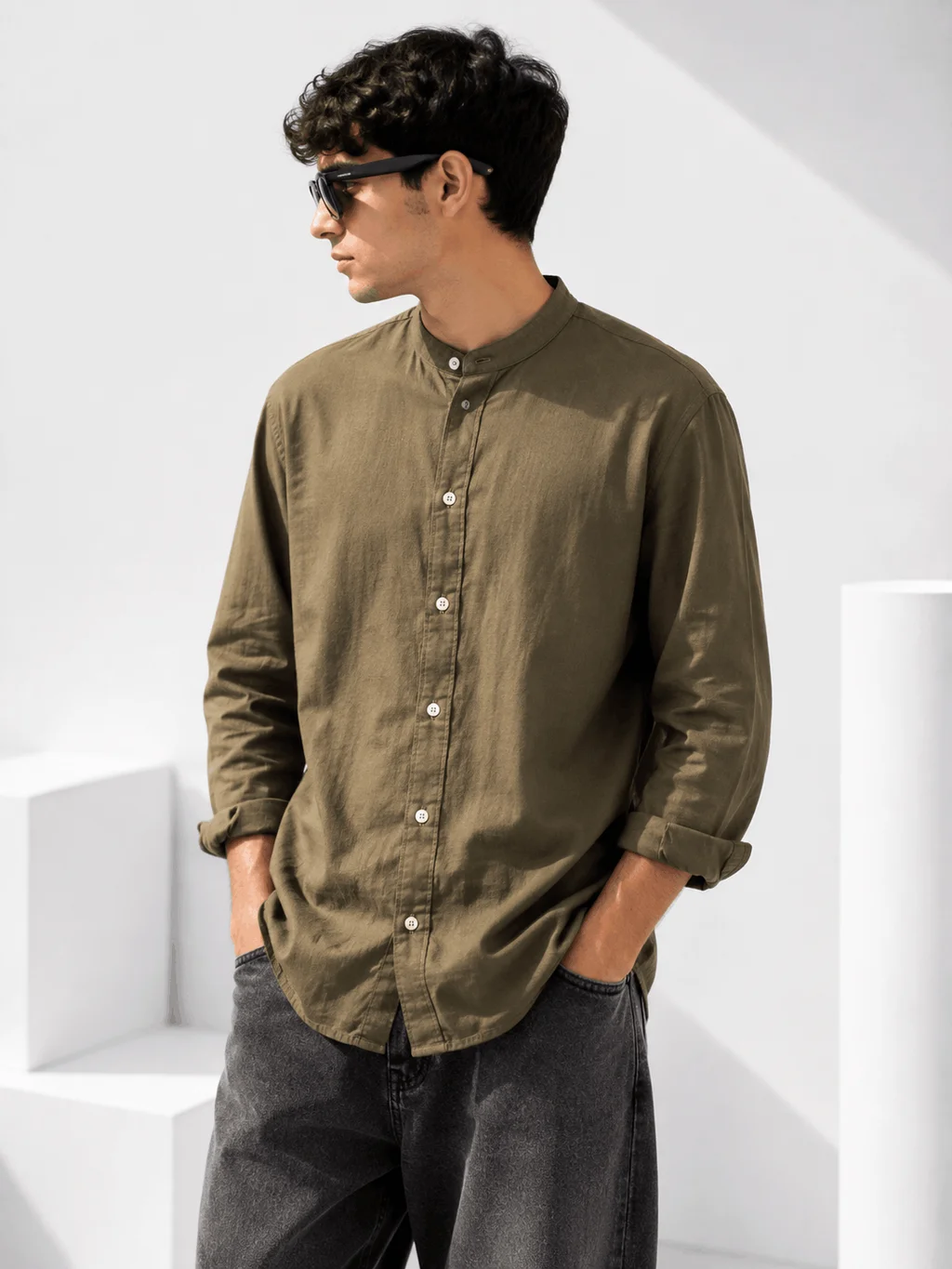 13631 - CAMISA CUELLO MAO M/L