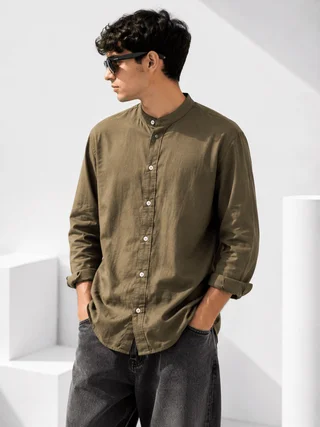 13631 - CAMISA CUELLO MAO M/L - Vista 4