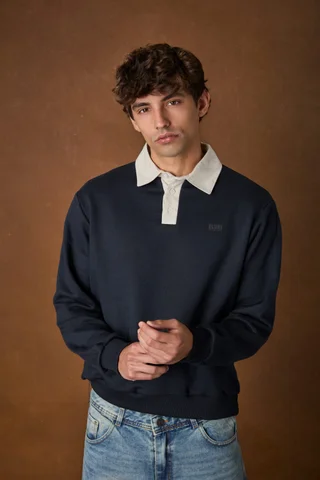 93922 - POLO RUSTICO ESTAMPADO CUELLO GABARDINA - Vista 3