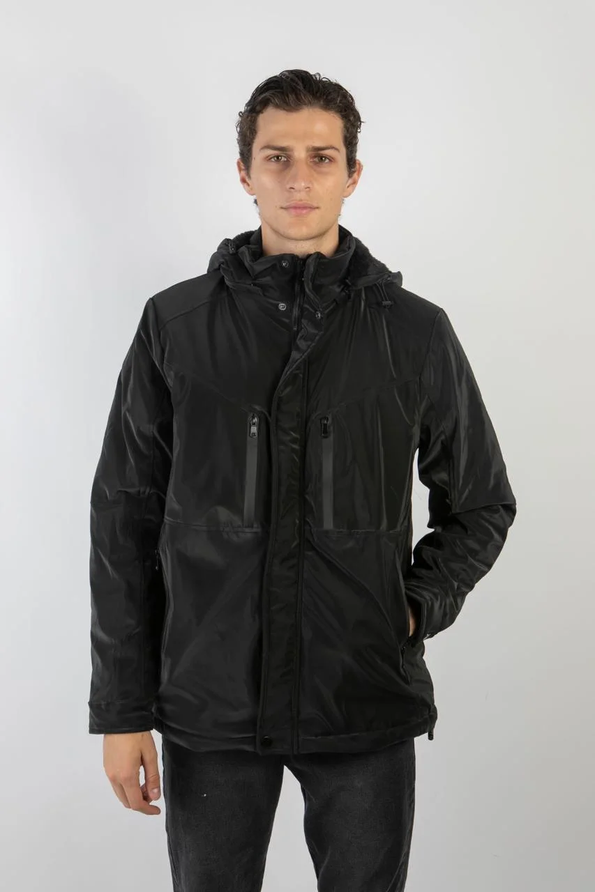 90113 - PARKA NYLON C/PIEL Y CIEERE