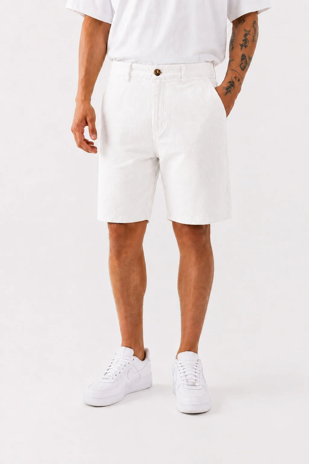 93703 - BERMUDA CHINO DE LINO IMP.