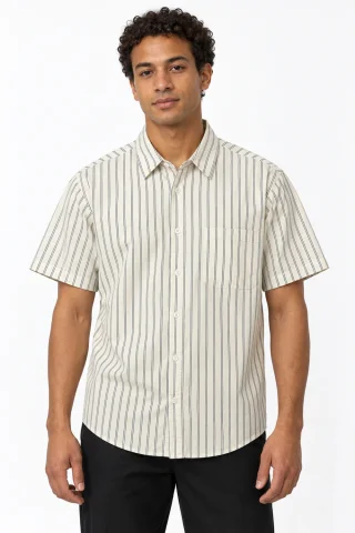 91611 - CAMISA MNG CORTA RAYADA - Vista 1