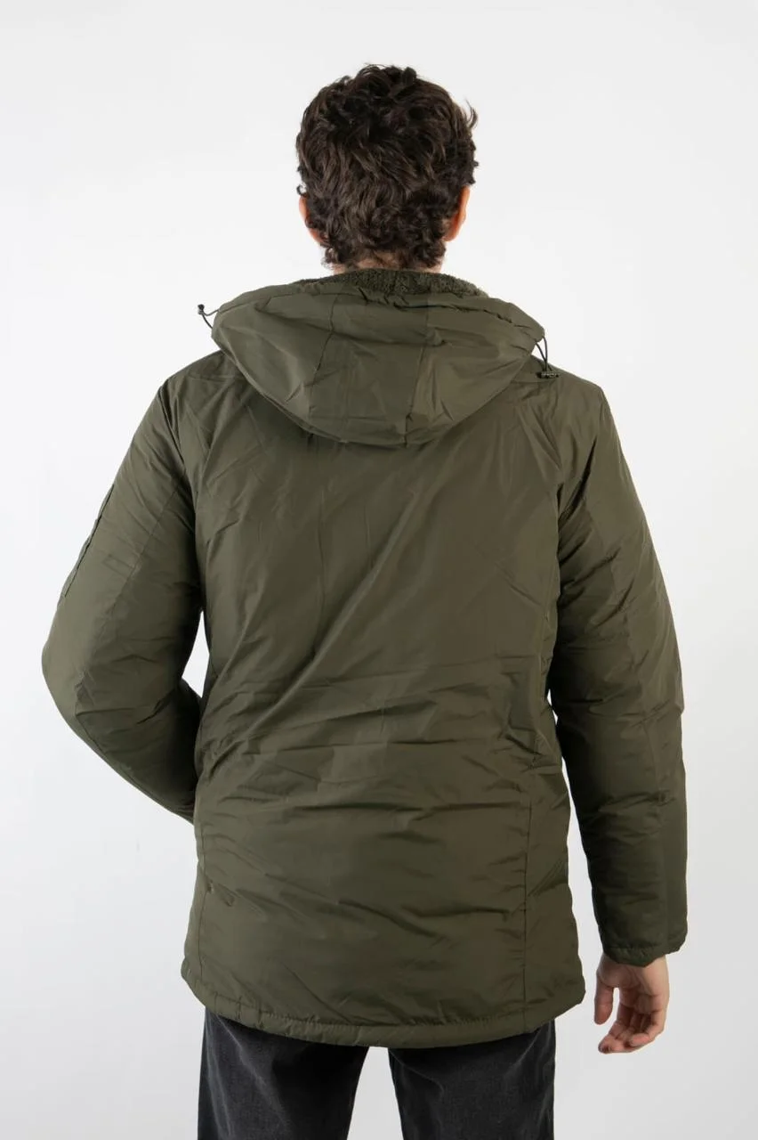 90117 - PARKA NYLON C/PIEL