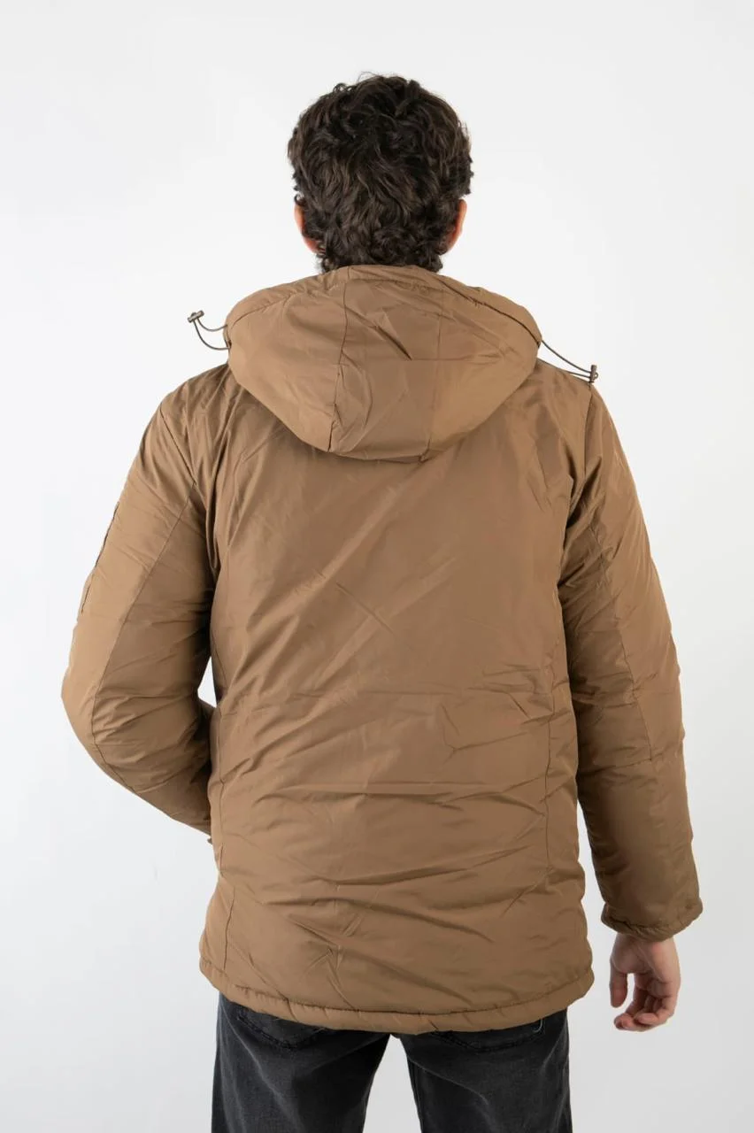 90117 - PARKA NYLON C/PIEL