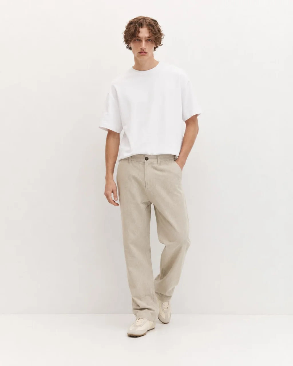 93709 - PANTALON CHINO DE LINO IMP.