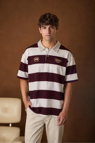 90535 - CHOMBA JERSEY RAYADO 16/1 - Vista 2