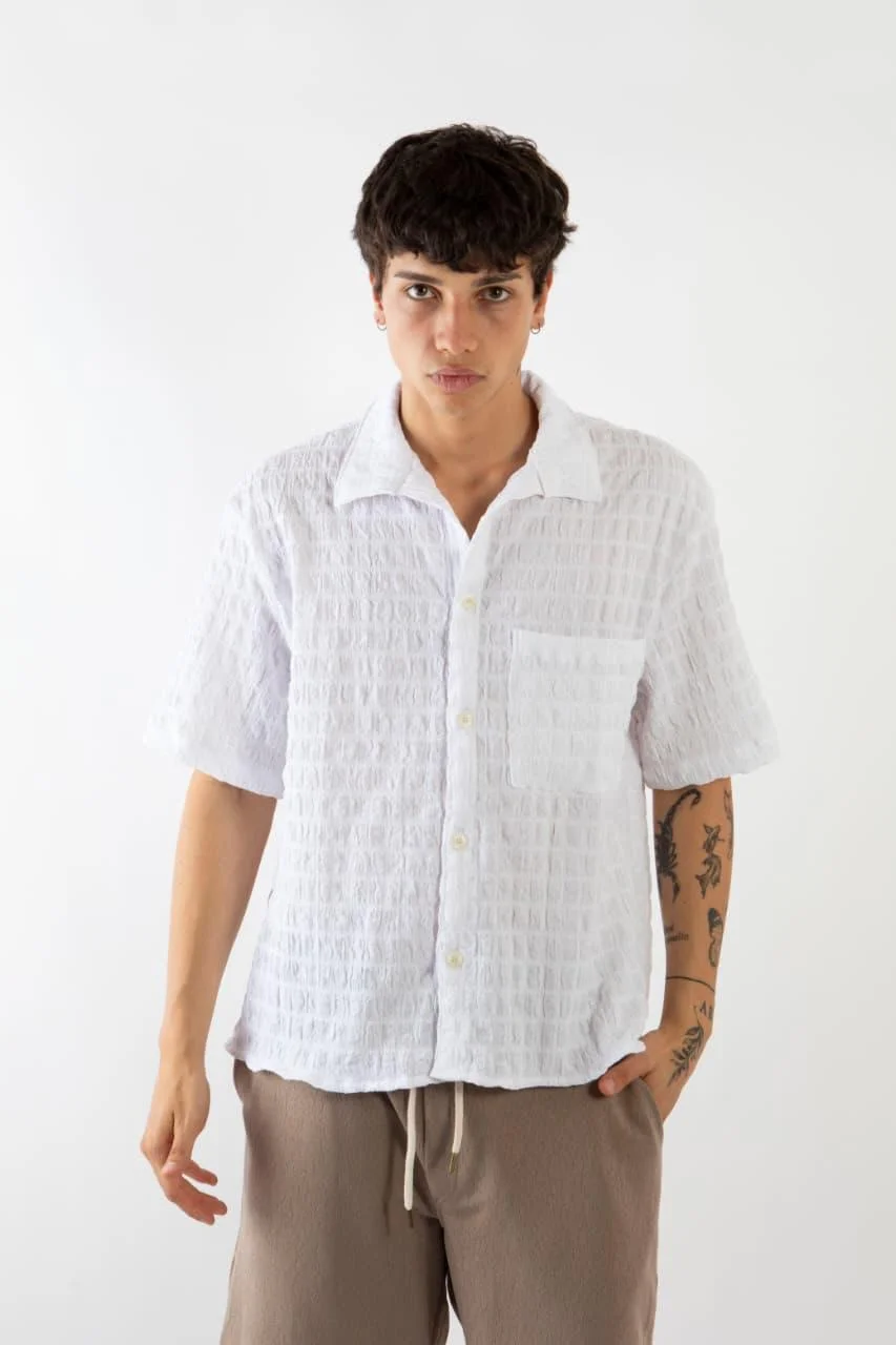 90698 - CAMISA TRAMADA CUADRADITOS