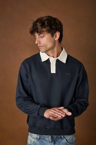 93922 - POLO RUSTICO ESTAMPADO CUELLO GABARDINA - Vista 4