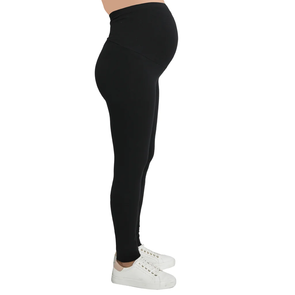 CALZA ALGODON CON PIERNA SIN COSTURA FAJA ALTA