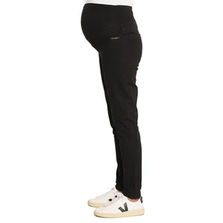 PANTALON GABARDINA ELASTIZADO CORTE CLASICO CON FAJA ALGODON ALTA - Vista 3