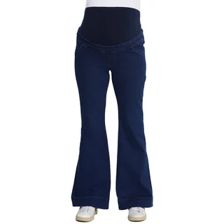 JEAN OXFORD JEAN ELASTIZADO CON FAJA ALGODON ELASTIZADO CON DETALLE DE BOTAMANGA CON COSTURA ANCHA - Vista 1