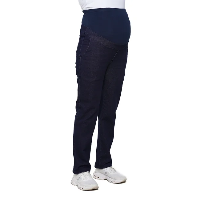 JEAN RECTO LAVADO AZUL ESTATICO. FAJA ALGODON ELASTIZADO