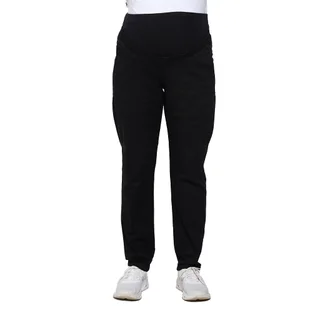 PANTALON GABARDINA ELASTIZADA, CORTE NAUTICO CON FAJA ELASTIZADA EN LA PANZA - Vista 1