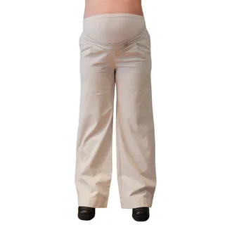 PANTALON DE VESTIR DE GABARDINA ELASTIZADO CON PINZA DE DISEÑO Y CINTURA IRREGULAR, FAJA DE ALGODON ELASTIZADO - Vista 4