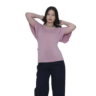 REMERA MODAL ELASTIZADO CON SISTEMA PARA AMAMANTAR DESDE LA MANGA - Vista 1