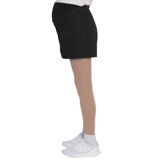 SHORT DE GABARDINA LIVIANO CON FAJA ELASTIZADA EN PANZA Y BOLSILLOS APLICADOS - Vista 4