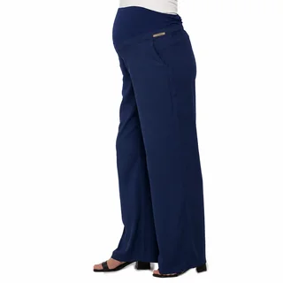 PANTALON SIMIL LINO RECTA CON FAJA EN PANZA ELASTIZADA - Vista 5