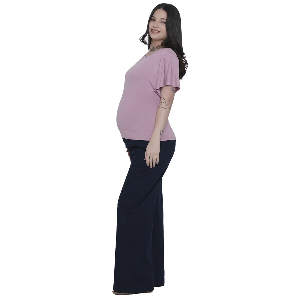 REMERA MODAL ELASTIZADO CON SISTEMA PARA AMAMANTAR DESDE LA MANGA