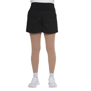 SHORT DE GABARDINA LIVIANO CON FAJA ELASTIZADA EN PANZA Y BOLSILLOS APLICADOS - Vista 5