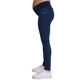 JEAN CLASICO ELASTIZADO SEMI CHUIN CON FAJA DE ALGODON EN TODA LA CINTURA - Vista 3