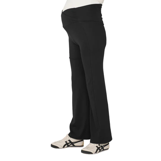 calza elastizada tipo yoga con bolsillos laterales y de uso reversible