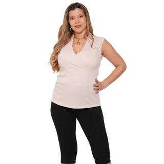 REMERA MICROMORLEY CRUZADA CON ESCOTE EN V - Vista 1