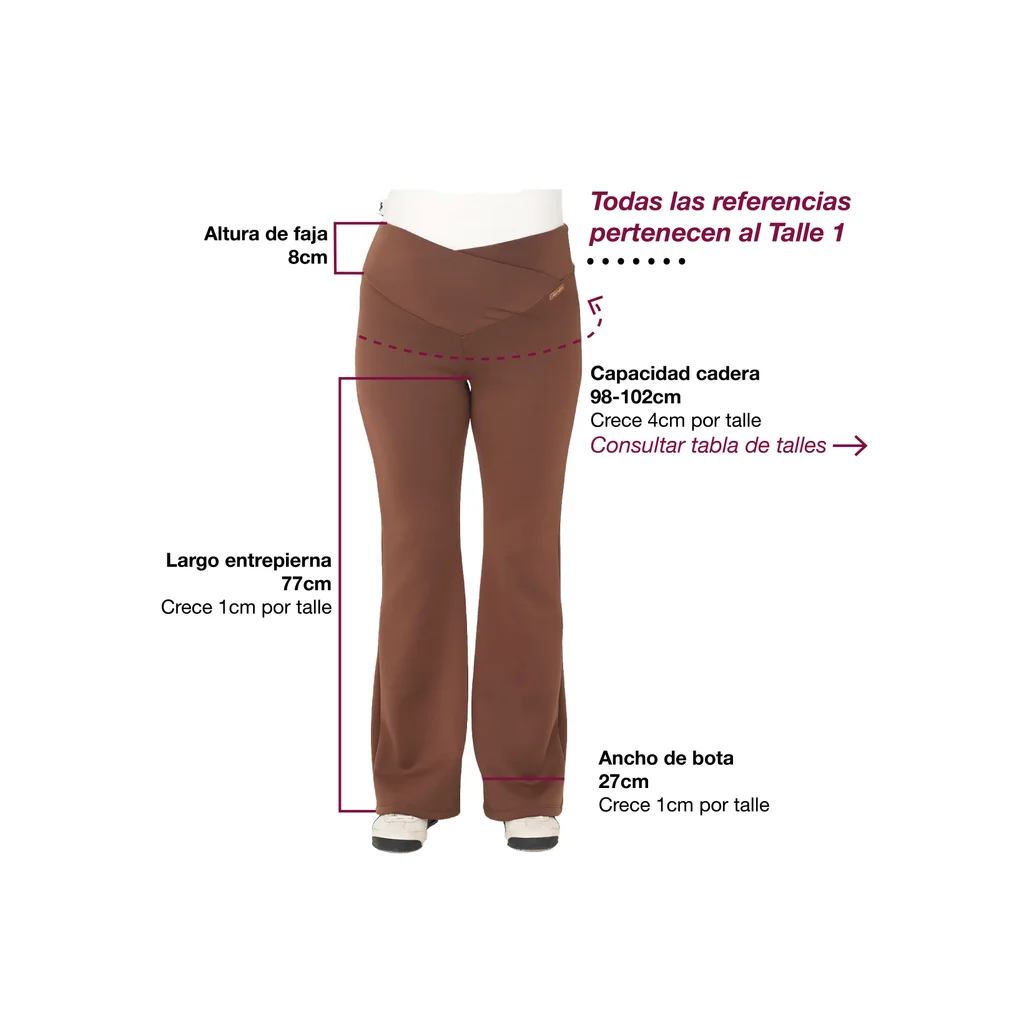 CALZA SKUBA YOGA OXFORD CON CRUCE DELANTERO