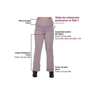 CALZA MORLEY FRIZADA CON FAJA ALTA REBATIBLE - Vista 5