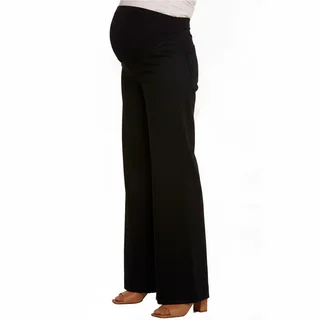 PANTALON GABARDINA ELASTIZADO PIERNA ANCHA CON FAJA DE ALGODON EN PANZA - Vista 5
