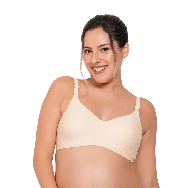 CORPIÑO AMAMANTAR CON CORTE LASER SIN COSTURA