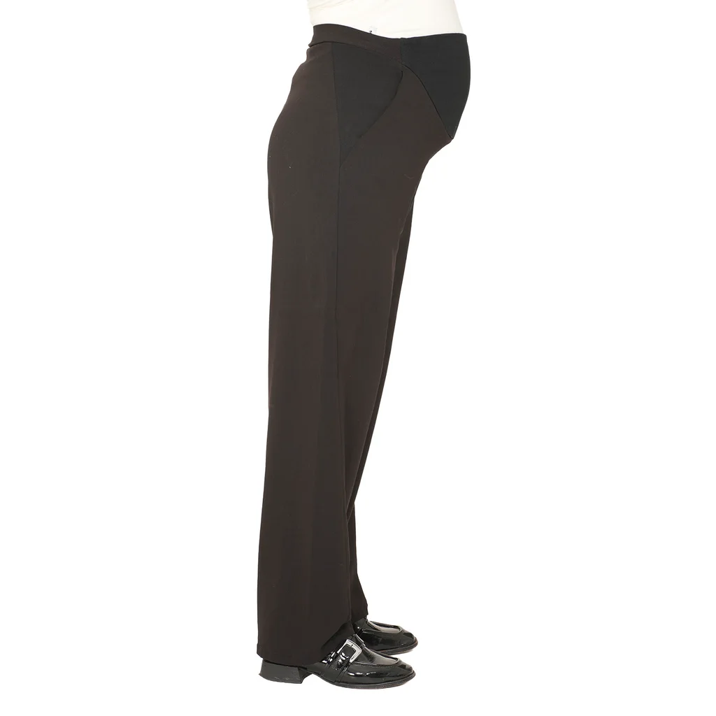 PANTALON BENGALINA RECTO CON FAJA DE ALGODON ELASTIZADA DELANTERA
